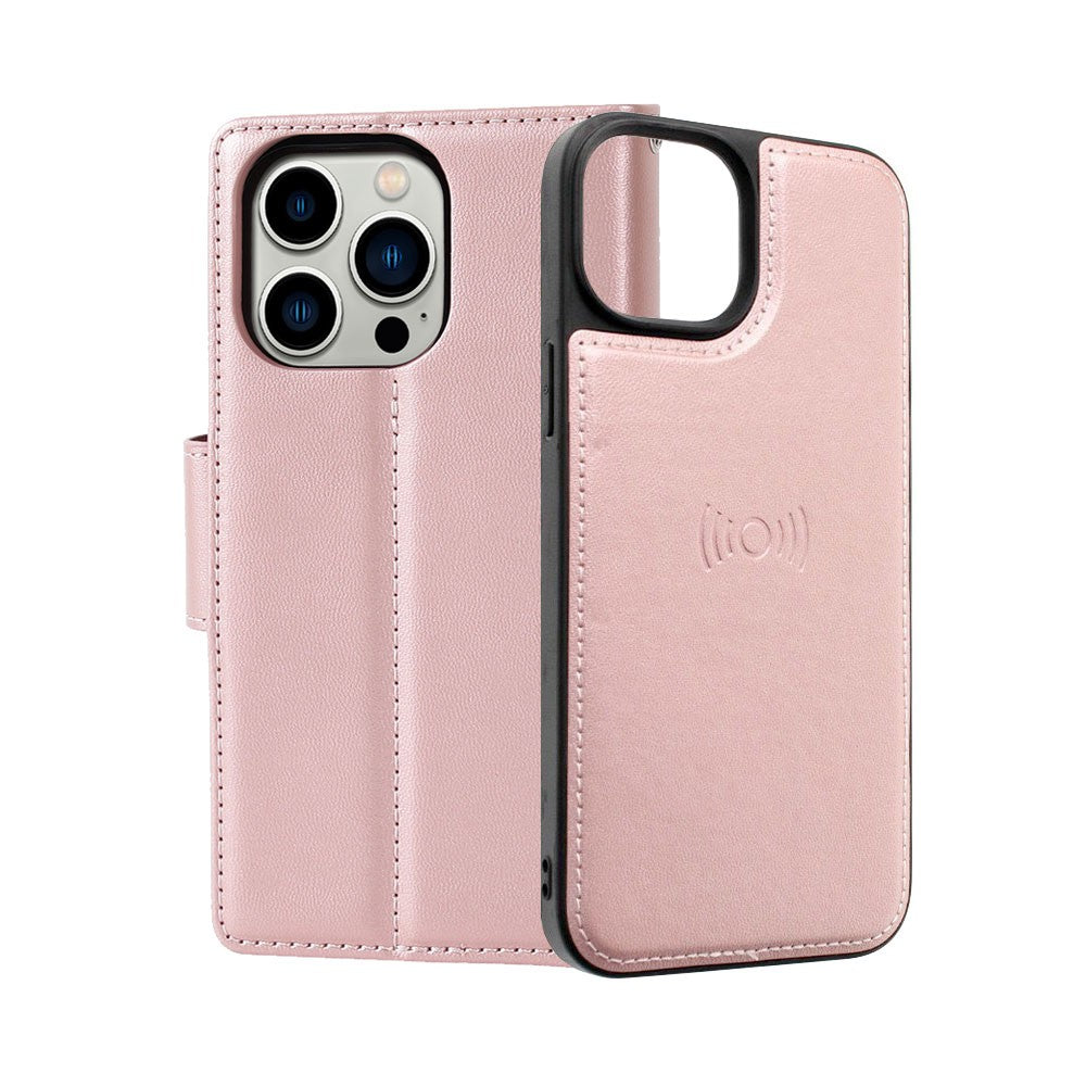 Hanman 2 in 1 Detachable Magnetic Flip Leather Wallet Cover Case for iPhone 16