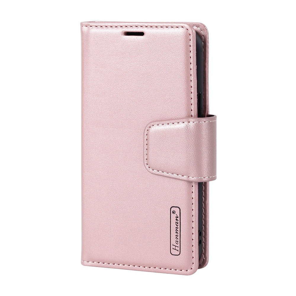 Hanman 2 in 1 Detachable Magnetic Flip Leather Wallet Cover Case for iPhone 14 Plus