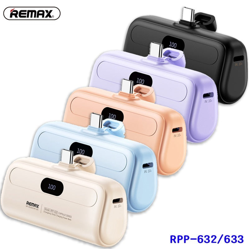 Remax Capsule Series Mini Power Bank with (Type-C Port) 5000 mAh