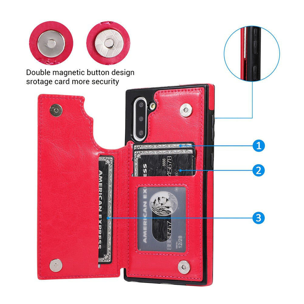 Back Flip Leather Wallet Cover Case for Samsung Galaxy Note 10