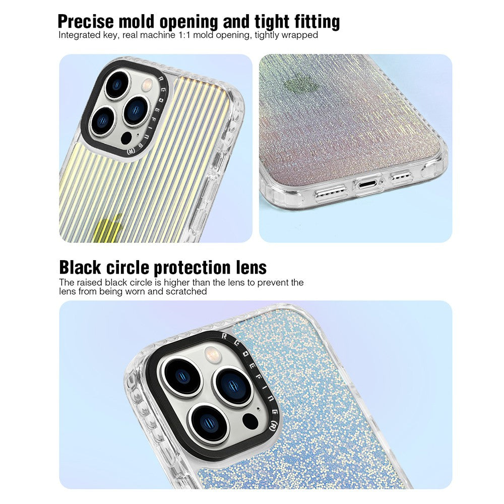Picasus Laser Iridescent Transparent Cover Case for iPhone 14 Plus
