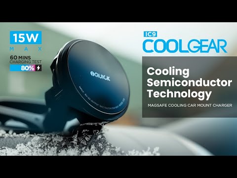 iQuick Magnetic Car Mount Charger with Cooling Semiconductor Radiator (Magsafe Compatible)