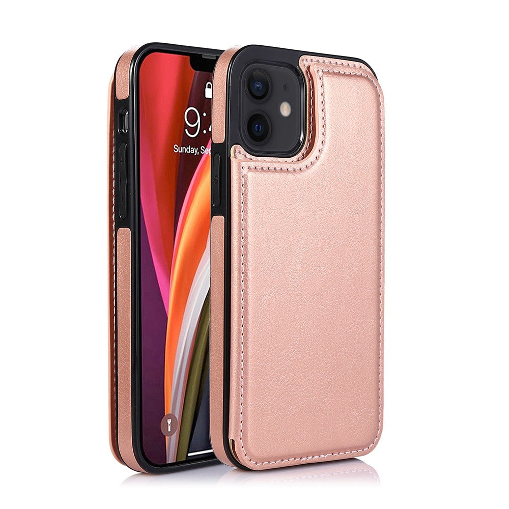 Back Flip Leather Wallet Cover Case for iPhone 12 / 12 Pro (6.1'')