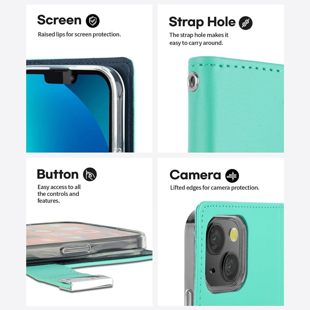 Mercury Rich Diary Case for iPhone 13/14