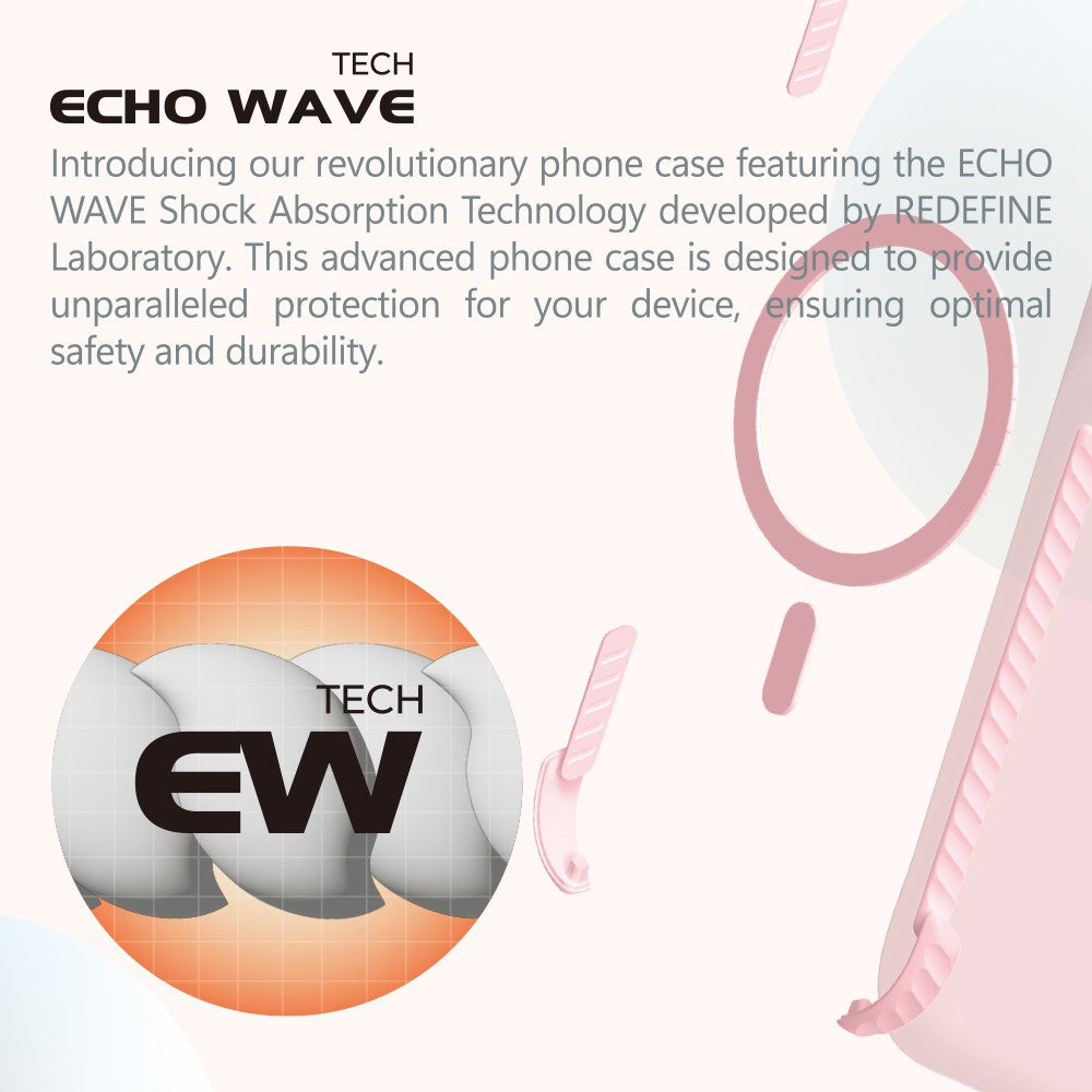 REDEFINE Echo Wave Ultimate Impact Protection Transparent Case for iPhone 16 Plus