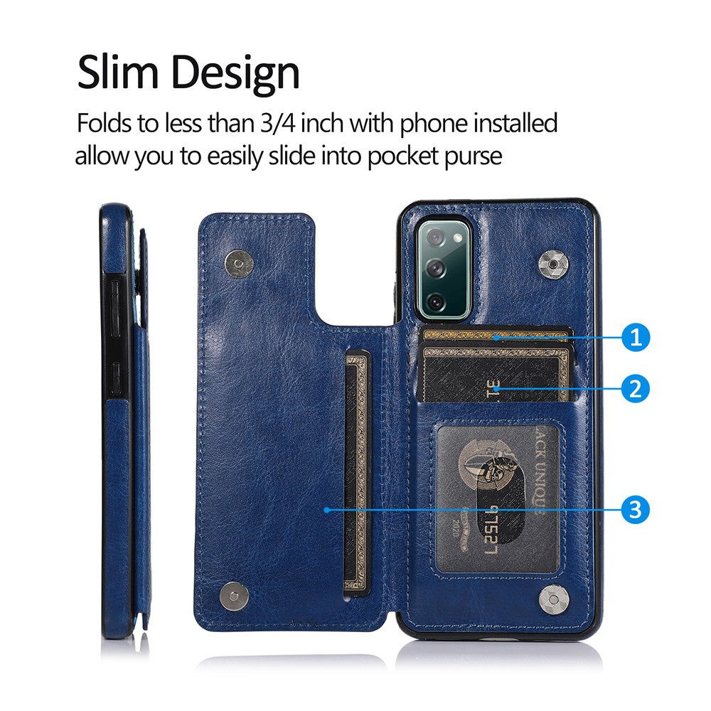 Back Flip Leather Wallet Cover Case for Samsung Galaxy S20 Plus