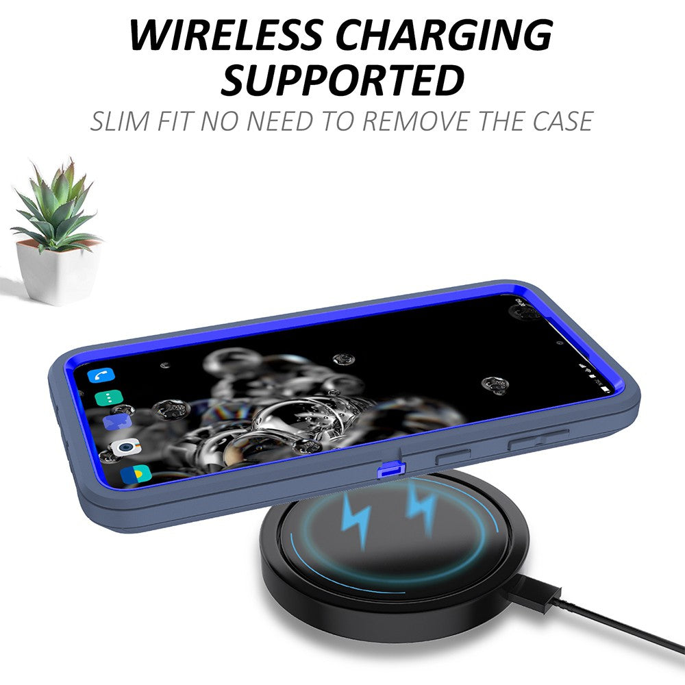 Shockproof Robot Armor Hard Plastic Case with Belt Clip for Samsung Galaxy S20 FE 5G