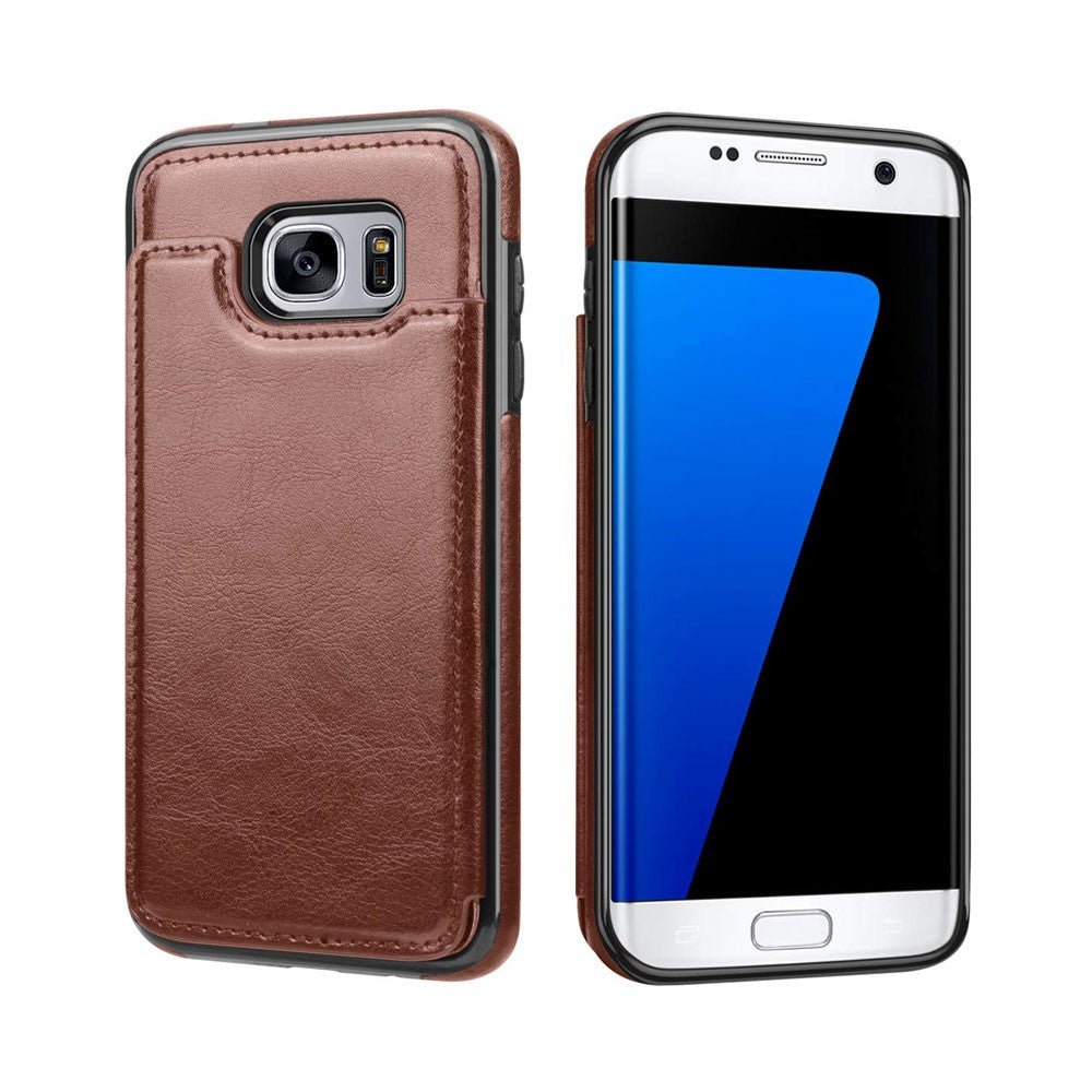 Back Flip Leather Wallet Case Cover for Samsung Galaxy S7 Edge