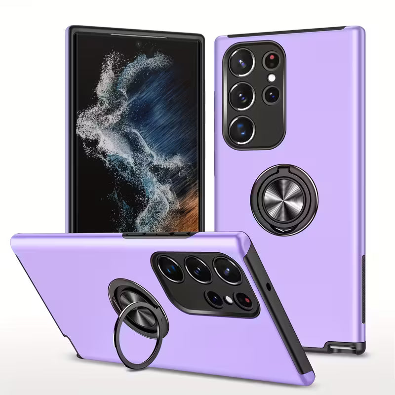 Magnetic Ring Holder Shockproof Cover Case for Samsung Galaxy S21 Ultra