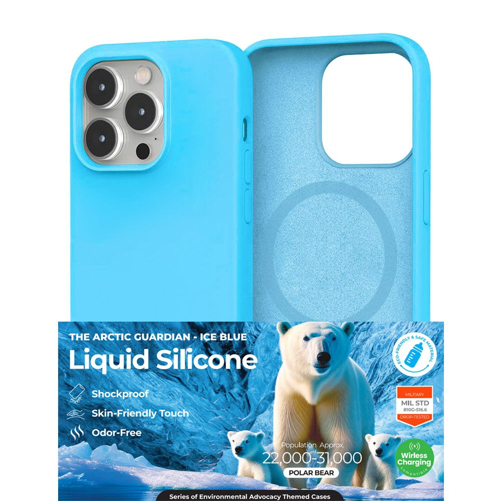 REDEFINE Liquid Silicone Case Cover with Magnetic Ring for iPhone 15 Pro Max Magsafe