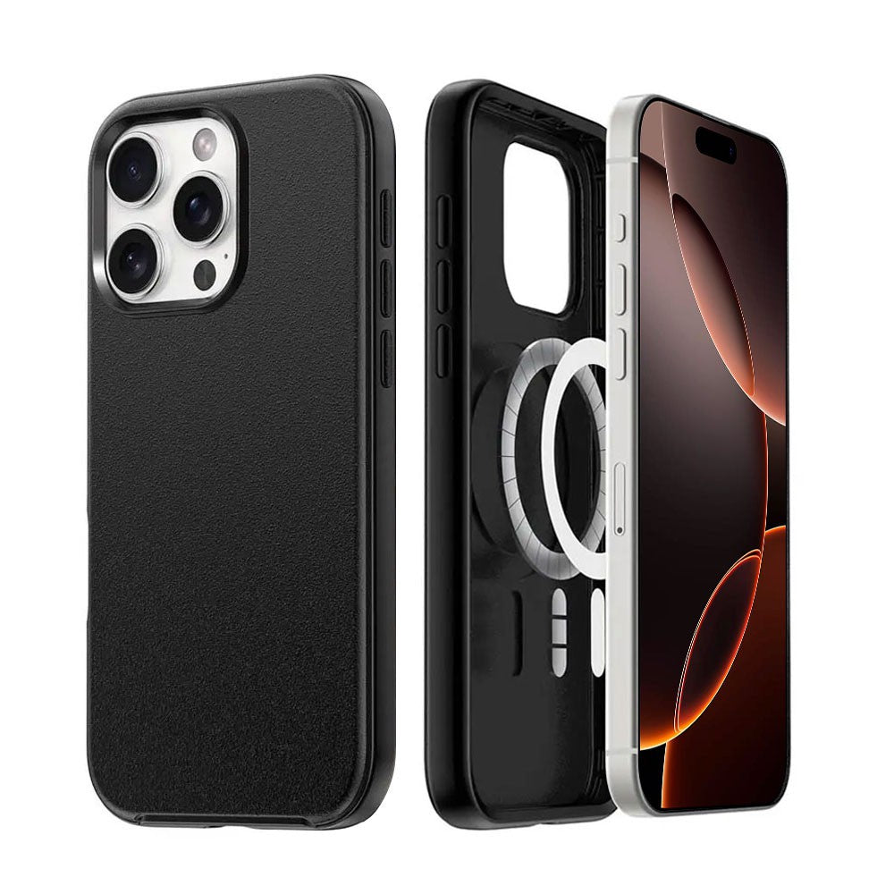 Hybrid Beatles Shockproof Case Cover with Magnetic Ring for iPhone 16 Pro
