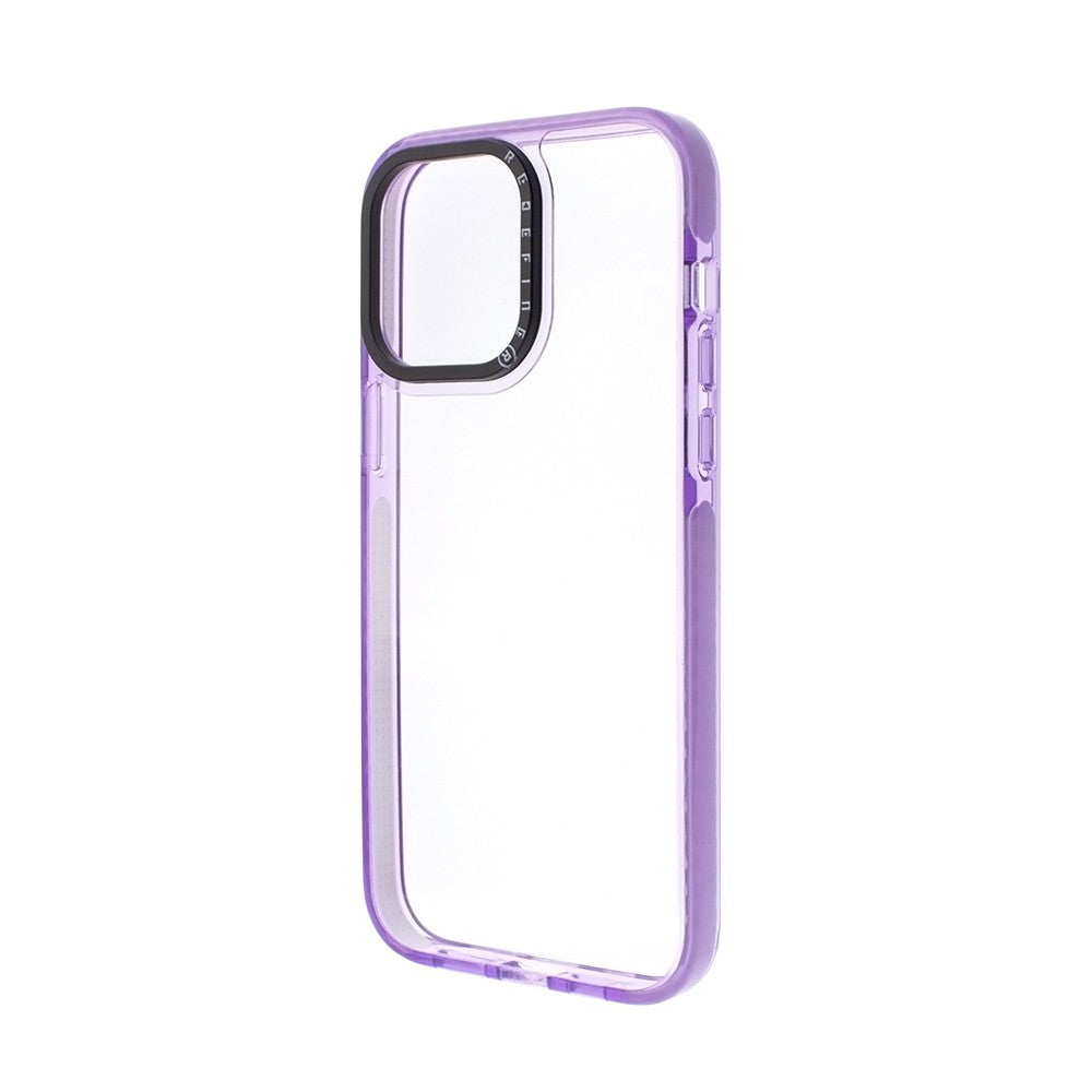 Transparent Candy Color Frame Shockproof Cover Case for iPhone 14 Pro