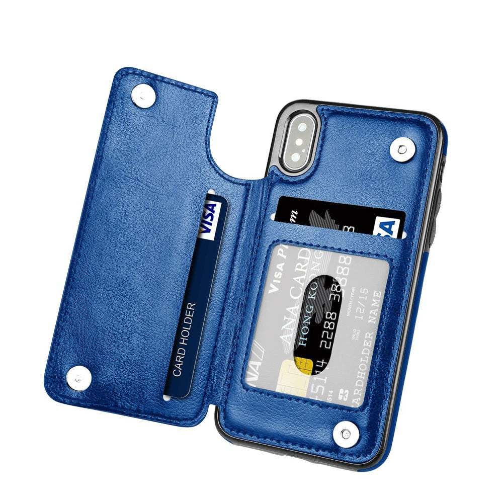 Back Flip Leather Wallet Cover Case for Apple iPhone XS Max