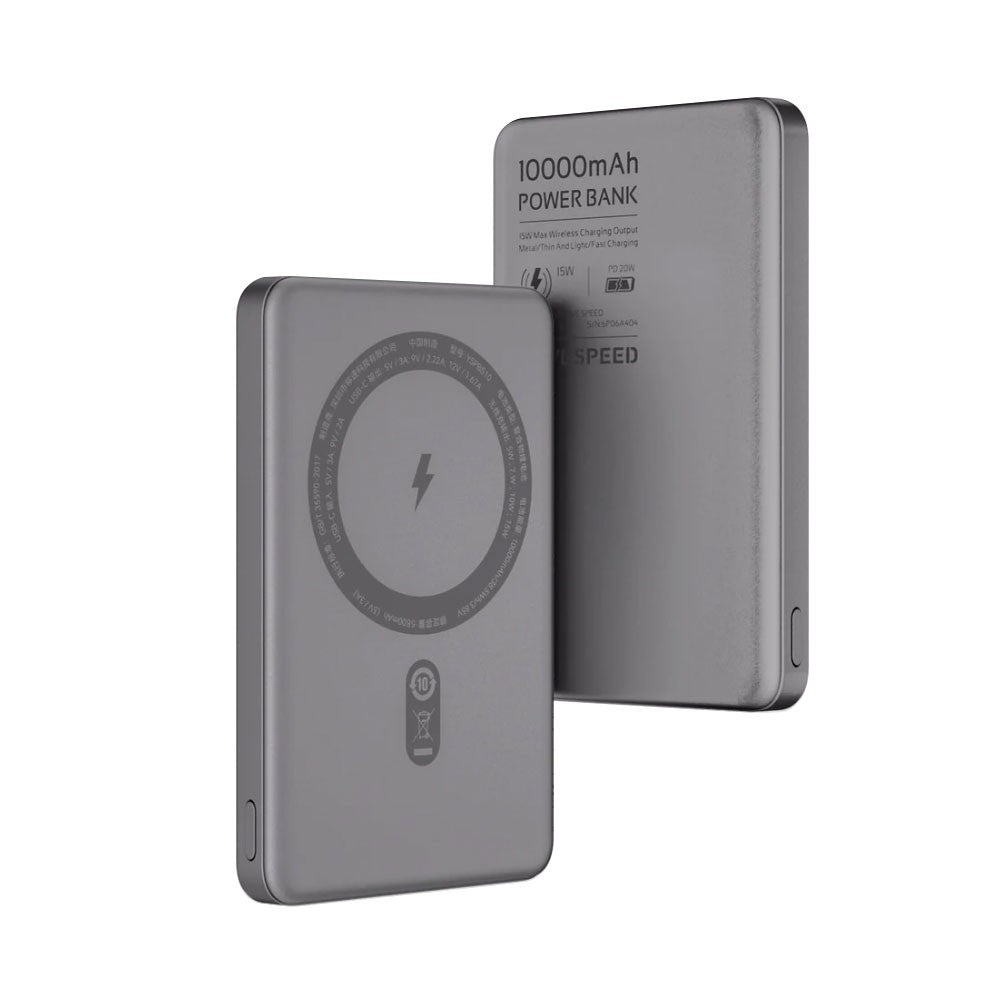 MOVE SPEED S10 Ultra-thin Titanium Magnetic Power Bank 10000mAh