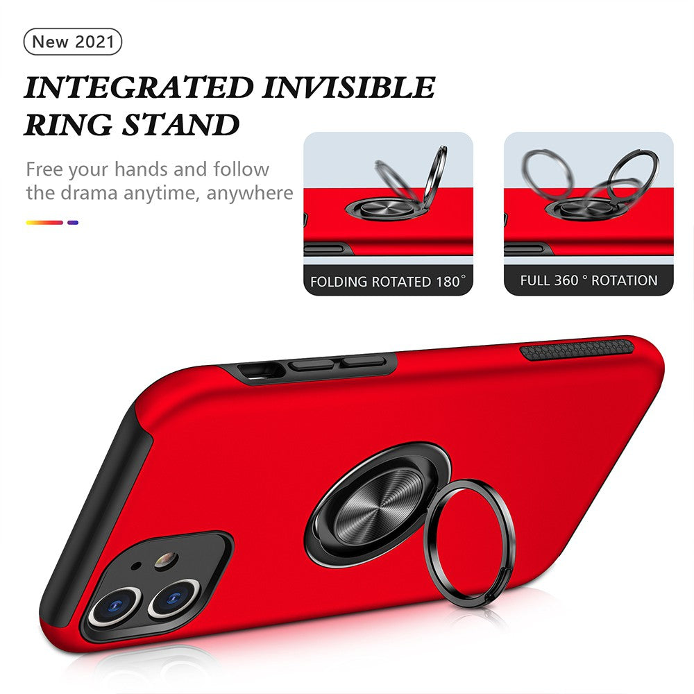 Magnetic Ring Holder Shockproof Cover Case for iPhone 11