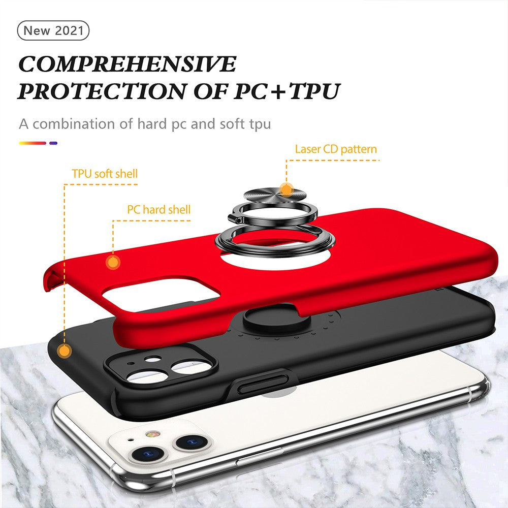 Magnetic Ring Holder Shockproof Cover Case for iPhone 11