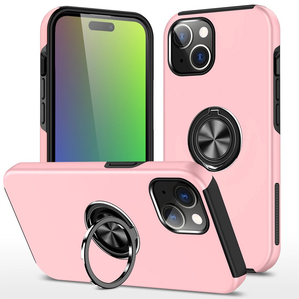 Magnetic Ring Holder Shockproof Cover Case for iPhone 14 Plus/ 15 Plus