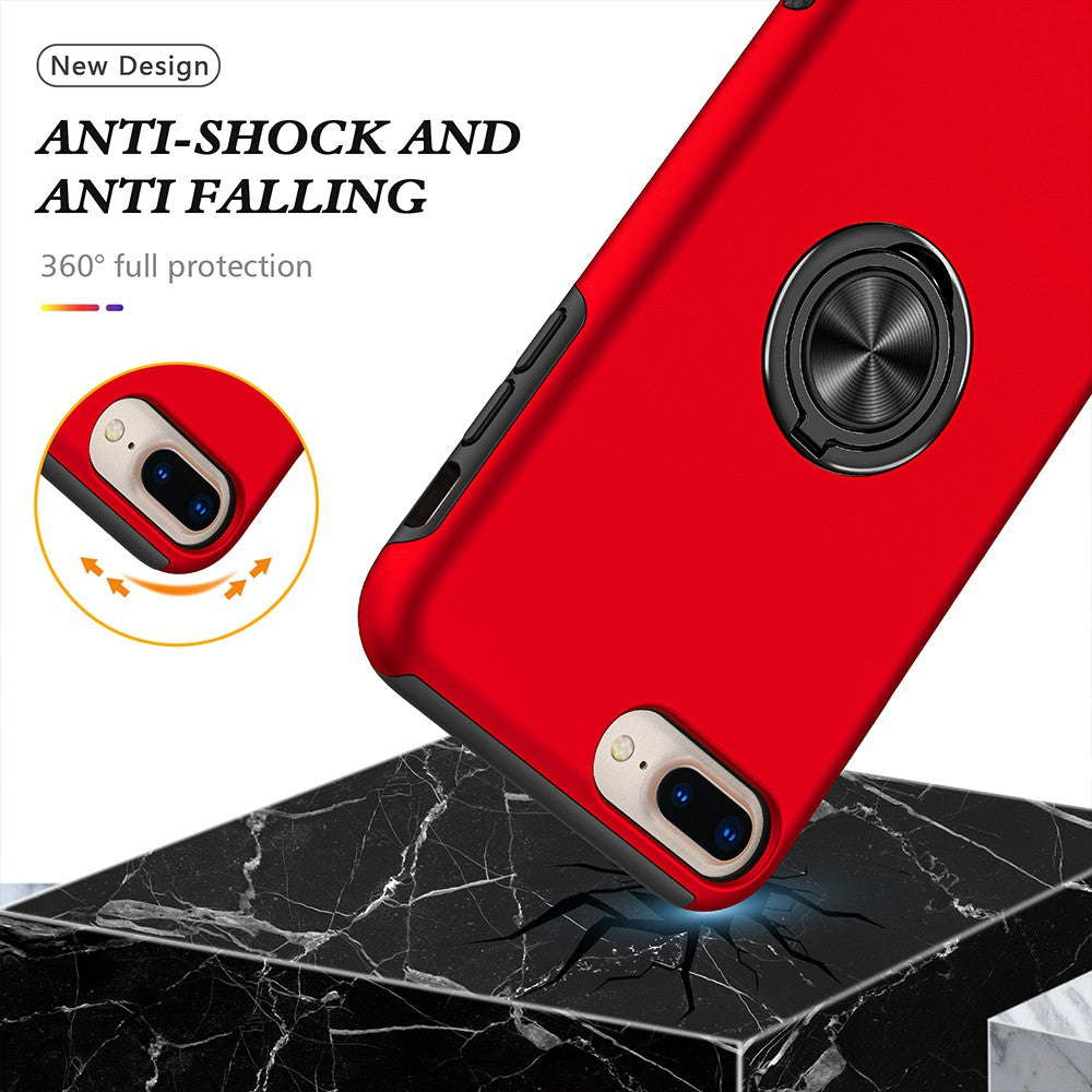 Magnetic Ring Holder Shockproof Cover Case for iPhone 6 Plus / 6S Plus / 7 Plus / 8 Plus
