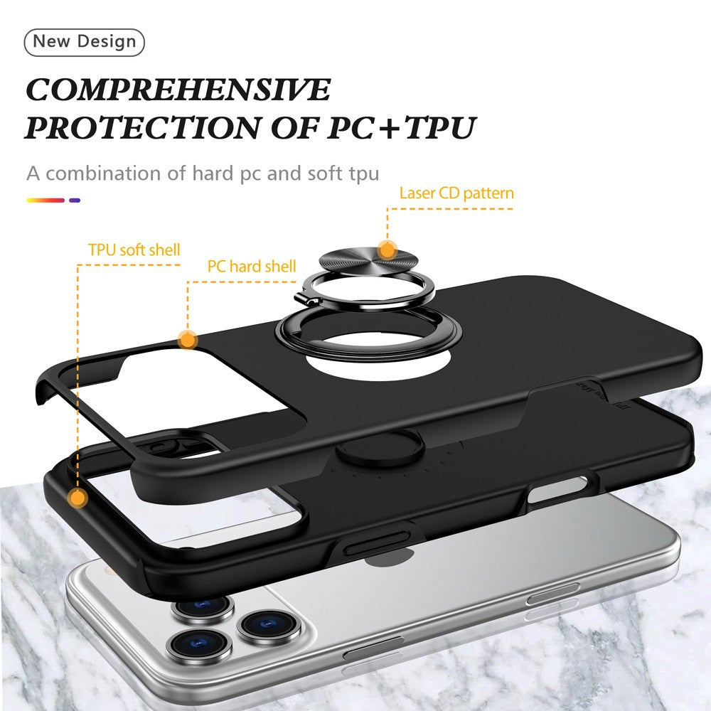 Magnetic Ring Holder Shockproof Cover Case for iPhone 17 Pro Max