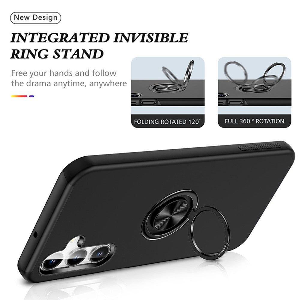 Magnetic Ring Holder Shockproof Cover Case for Samsung Galaxy A17