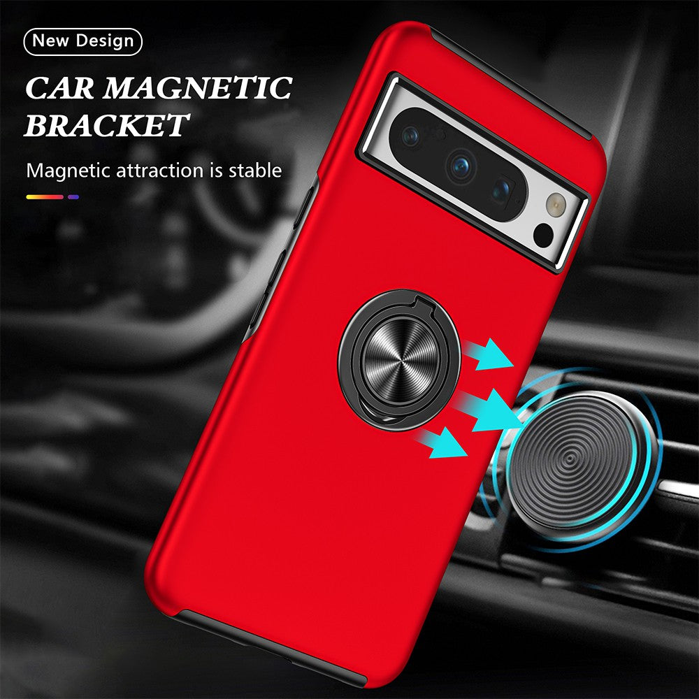 Magnetic Ring Holder Shockproof Cover Case for Google Pixel 8A