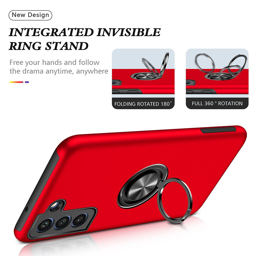Magnetic Ring Holder Shockproof Cover Case for Samsung Galaxy S23 Plus