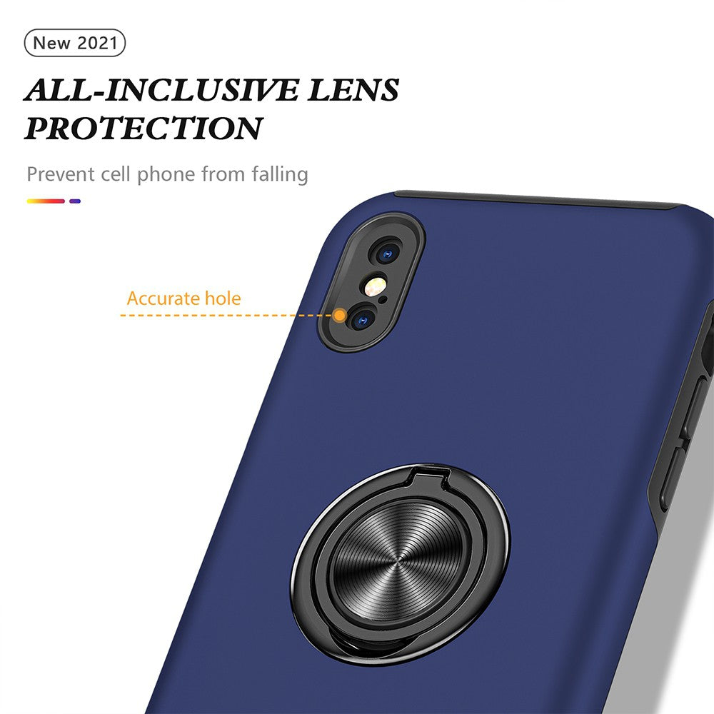 Magnetic Ring Holder Shockproof Cover Case for iPhone X/XS
