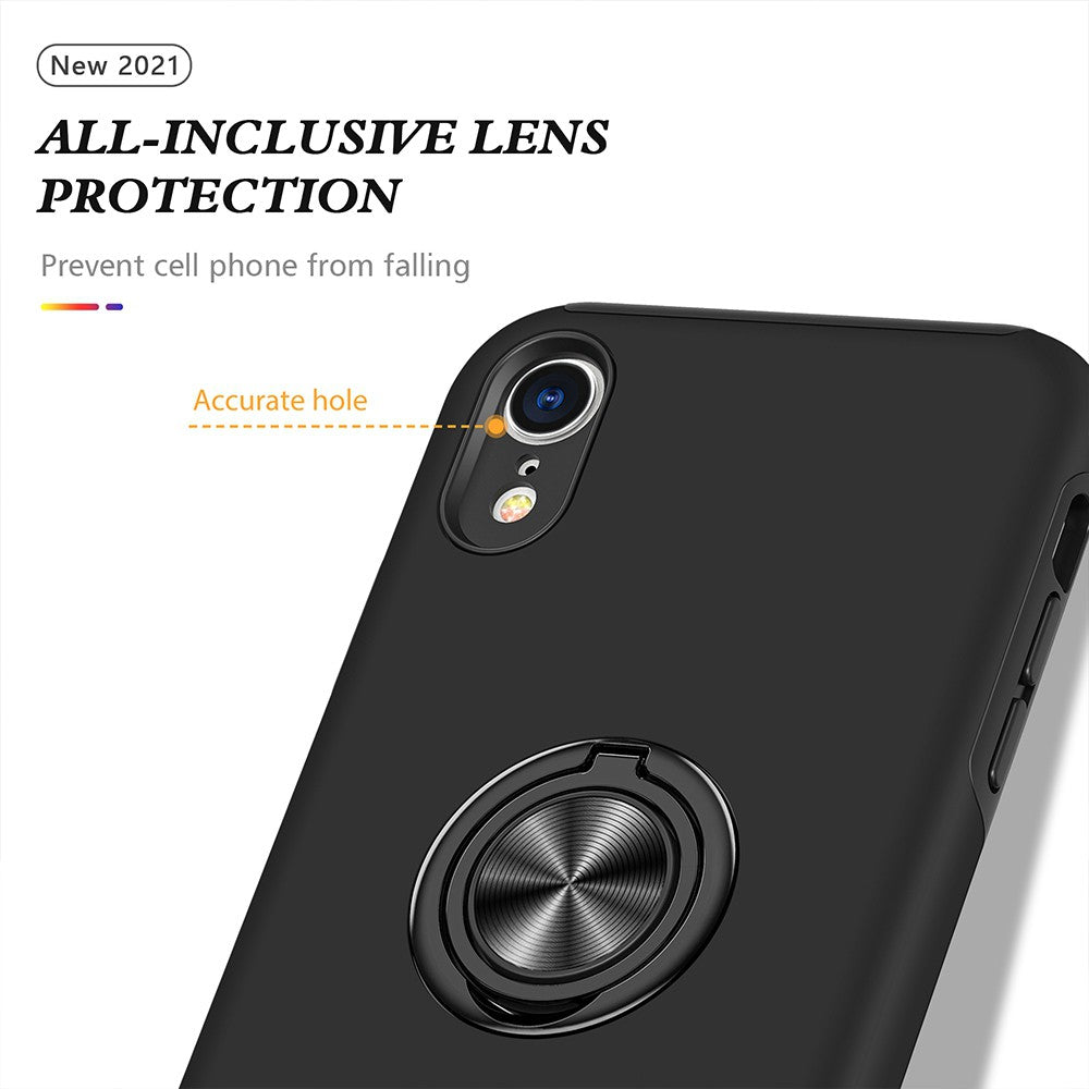 Magnetic Ring Holder Shockproof Cover Case for iPhone XR