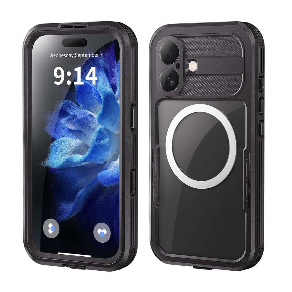 Redpepper Dot+ IP68 Waterproof Case with Magnetic Ring for iPhone 16 Magsafe