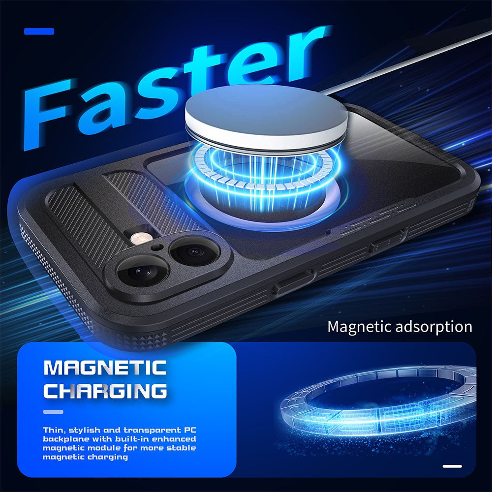 Redpepper Dot+ IP68 Waterproof Case with Magnetic Ring for iPhone 16 Magsafe