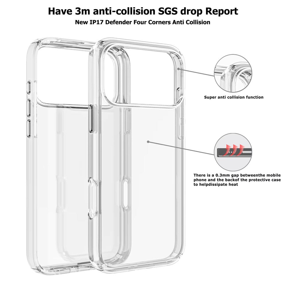 Shockproof Clear Protective Case for iPhone 17 Pro Max