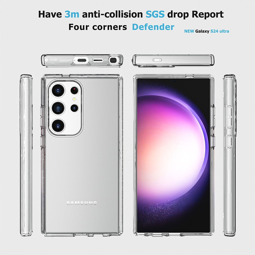 Clear Shockproof Case for Samsung Galaxy S24 Ultra