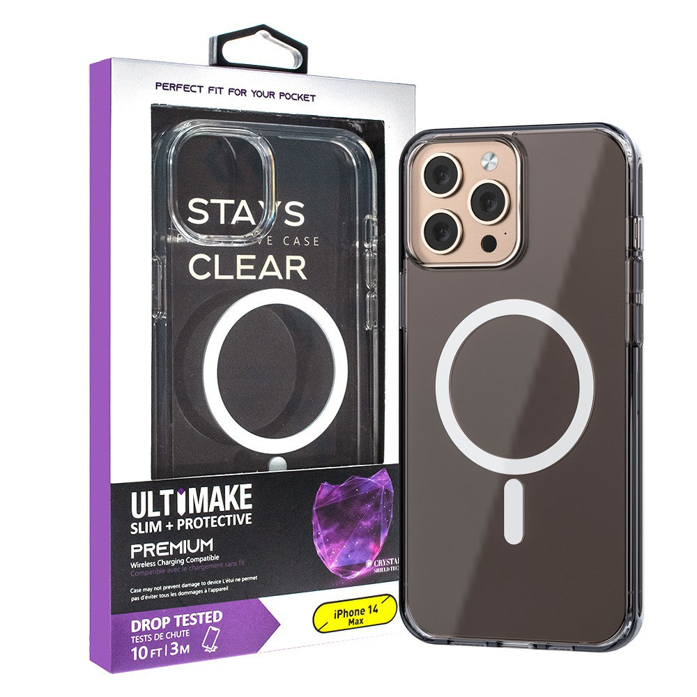 Ultimake Shockproof Transparent Magsafe Cover Case for iPhone 14 Plus