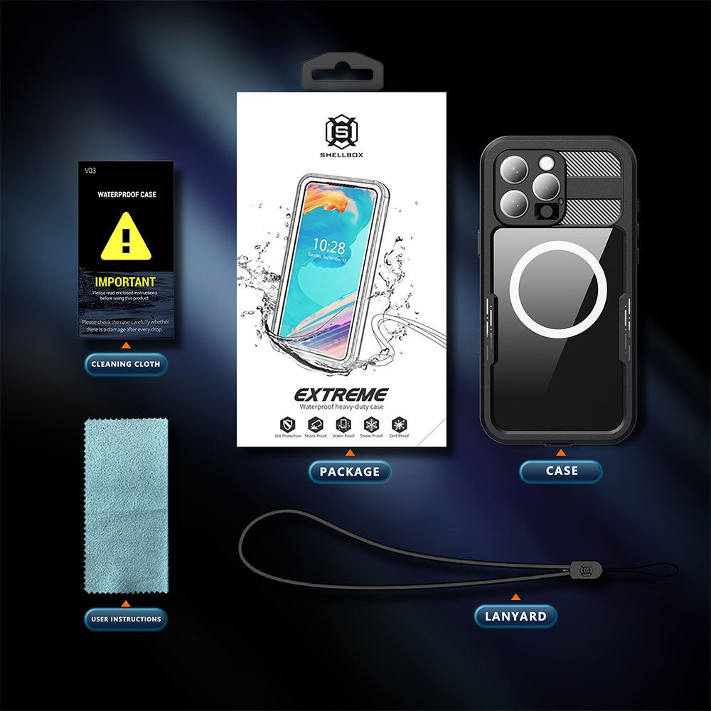 Redpepper Dot+ IP68 Waterproof Case with Magnetic Ring for iPhone 16e Magsafe