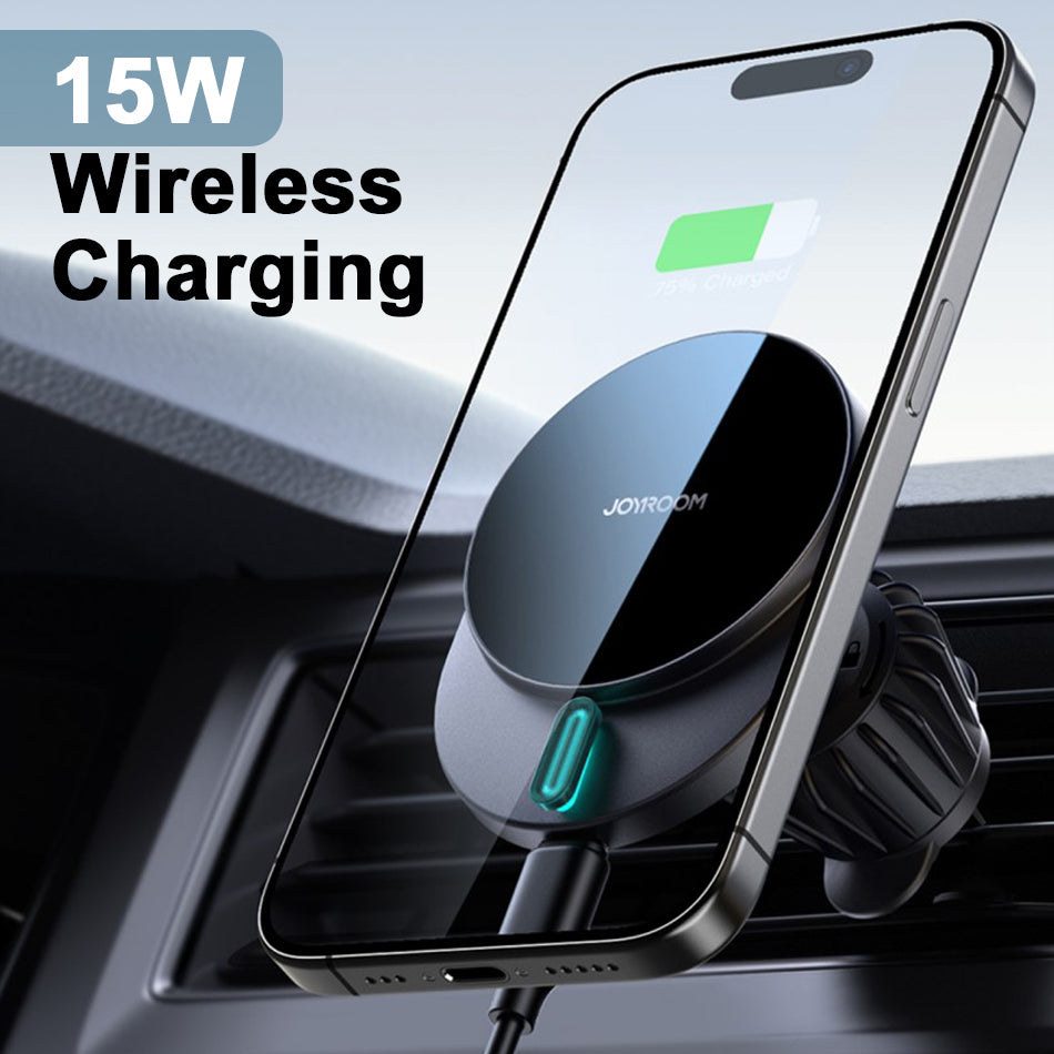 JoyRoom 15W MagSafe Car Mount Charger (Car Air Vent)