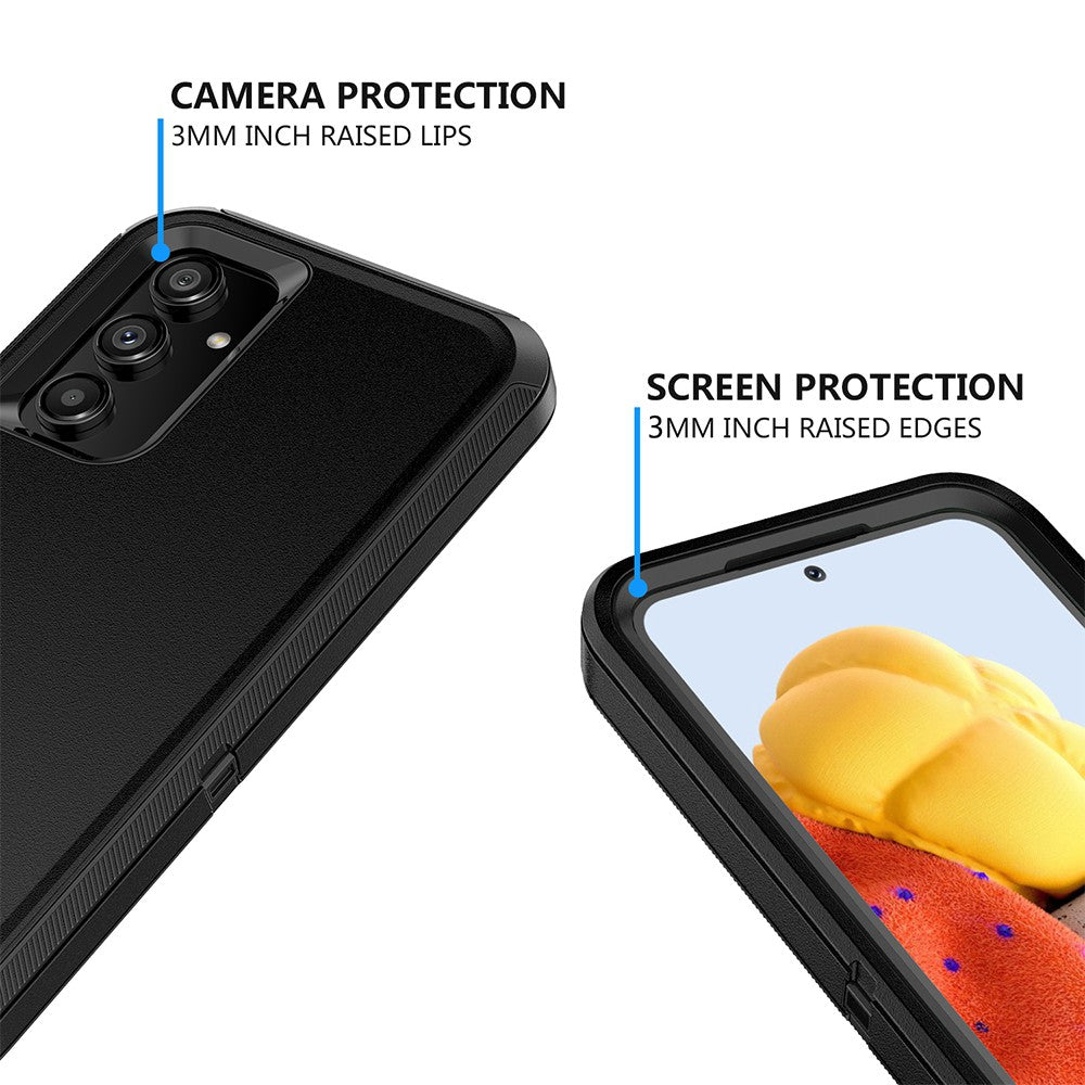 Shockproof Robot Armor Hard Plastic Case with Belt Clip for Samsung Galaxy A55