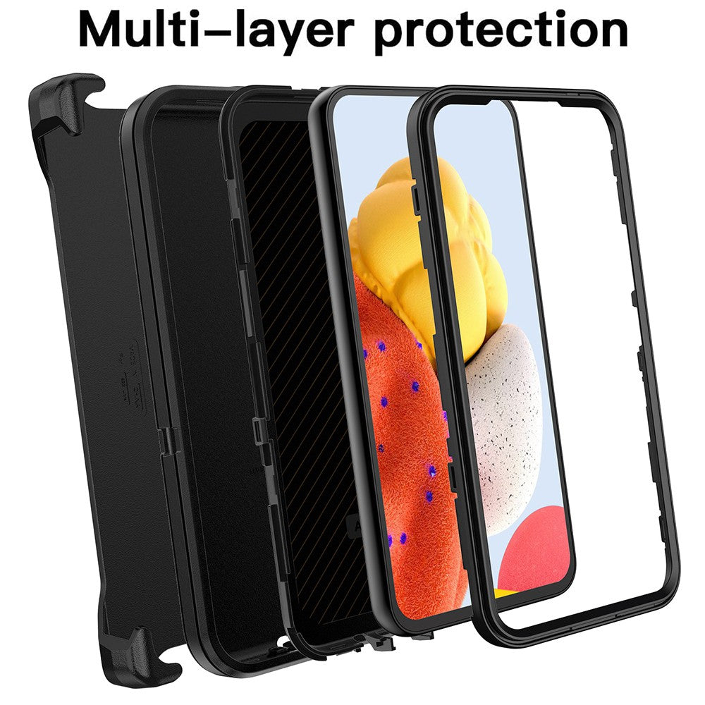 Shockproof Robot Armor Hard Plastic Case with Belt Clip for Samsung Galaxy A55