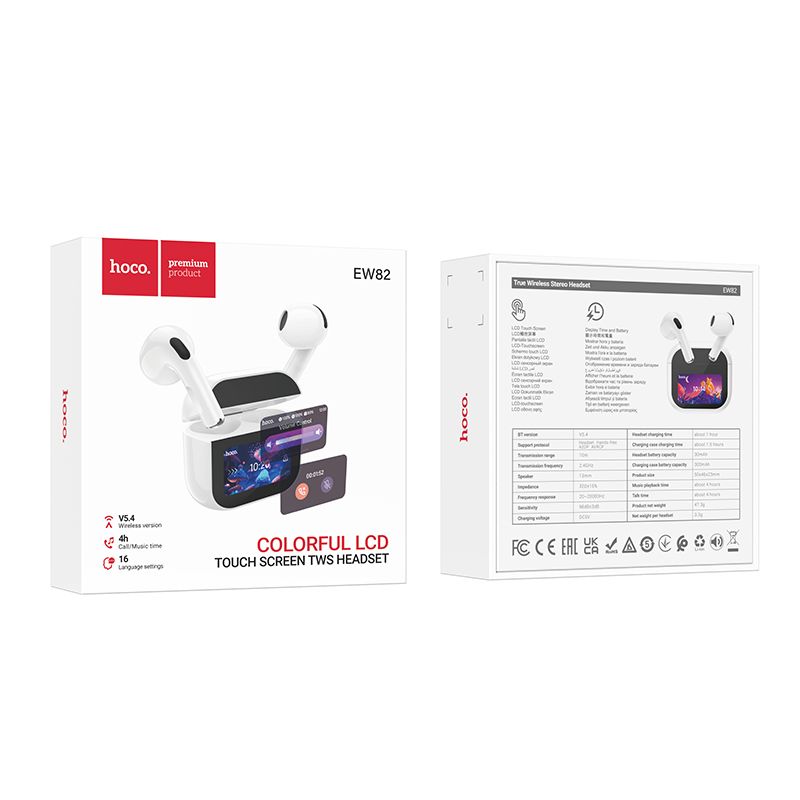 HOCO EW82 Sparkle True Wireless Touch Screen Bluetooth Headset