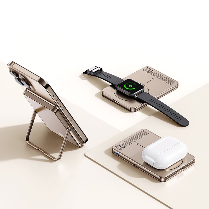 LITO LP03 5000mAh Qi2 15W Ultra AI 5in1 Mag Power Bank (MagSafe Compatible) - Desert Titanium