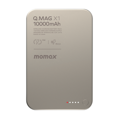 Momax Ultra Thin 20W Magsafe Wireless Titanium Power Bank 10000mAh