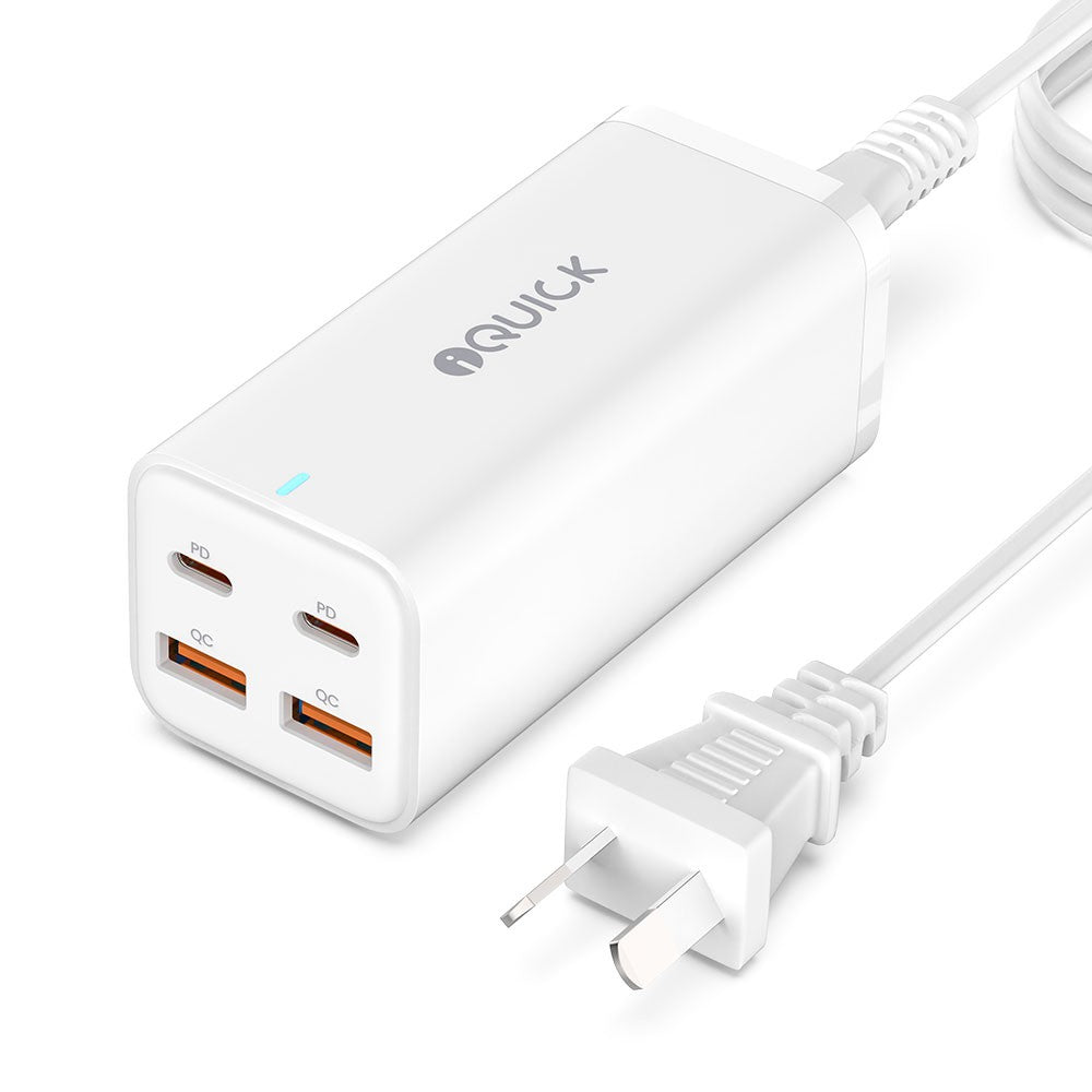 iQuick 100W 2*USB-A 2*USB-C 4-Port Charger Power Strip
