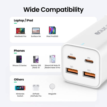 iQuick 100W 2*USB-A 2*USB-C 4-Port Charger Power Strip