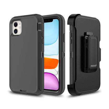 Shockproof Robot Armor Hard Plastic Case with Belt Clip for iPhone 11 (6.1'')