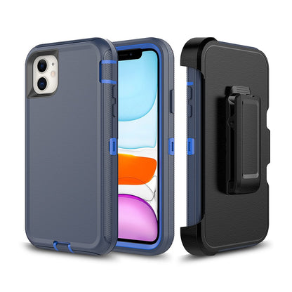 Shockproof Robot Armor Hard Plastic Case with Belt Clip for iPhone 11 (6.1'')
