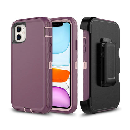 Shockproof Robot Armor Hard Plastic Case with Belt Clip for iPhone 11 (6.1'')