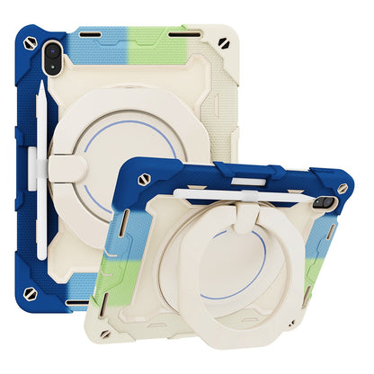 Armor Shockproof Handle Ring Rotation Case Cover for iPad 10th (2022) / iPad A16 (2025)