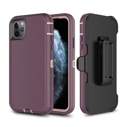 Shockproof Robot Armor Hard Plastic Case with Belt Clip for iPhone 11 Pro (5.8'')