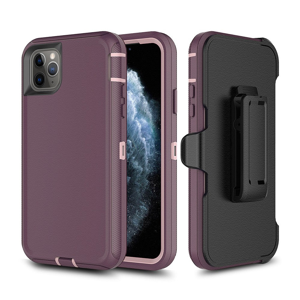 Shockproof Robot Armor Hard Plastic Case with Belt Clip for iPhone 11 Pro Max (6.5'')