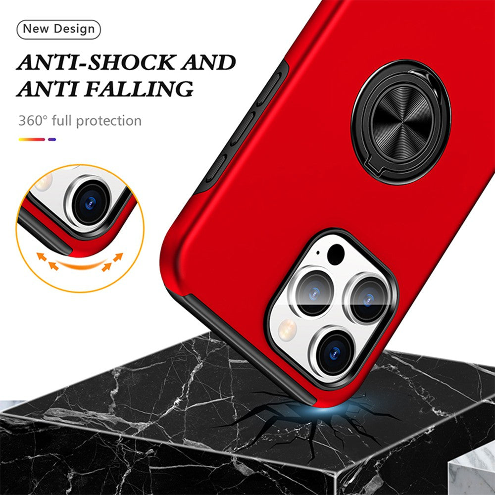 Magnetic Ring Holder Shockproof Cover Case for iPhone 16 Pro Max