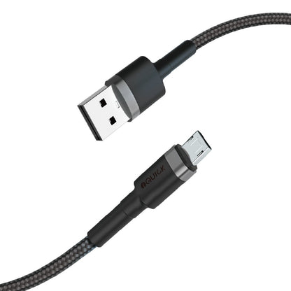 iQuick Braided Micro USB to USB-A Fast Charging Cable 0.3M